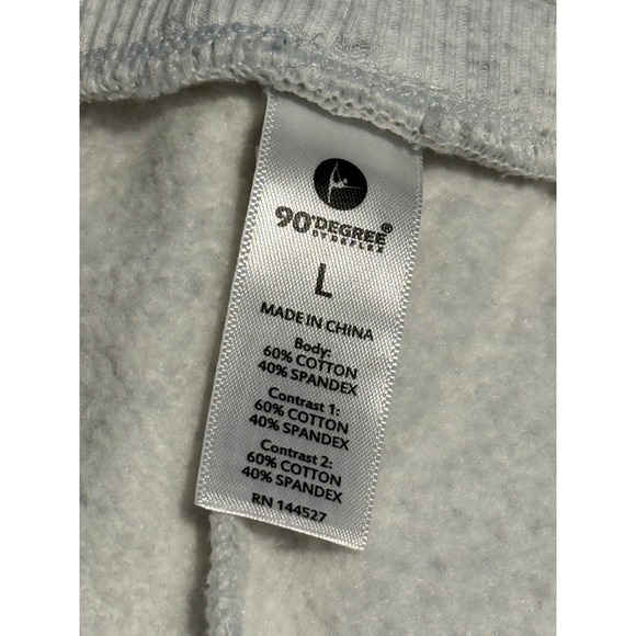 90 Degree‎ By Reflex Heathered Light Grey Jogger Sweatpants Women's Large casual - Picture 4 of 16